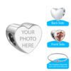 Heart-Shaped Custom Photo Charm