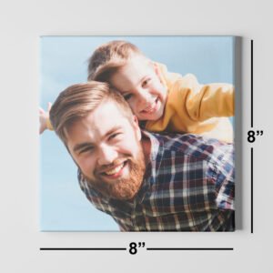 Custom Canvas with Photo, Message or Quote 8"x8"