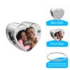 Custom Heart Photo Charm with Diamond Accent